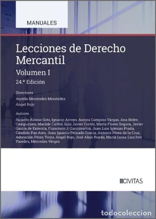 Libri: LECCIONES DE DERECHO MERCANTIL VOLUMEN I 24&ordf; EDICION - MENENDEZ MENENDEZ AURELIO
