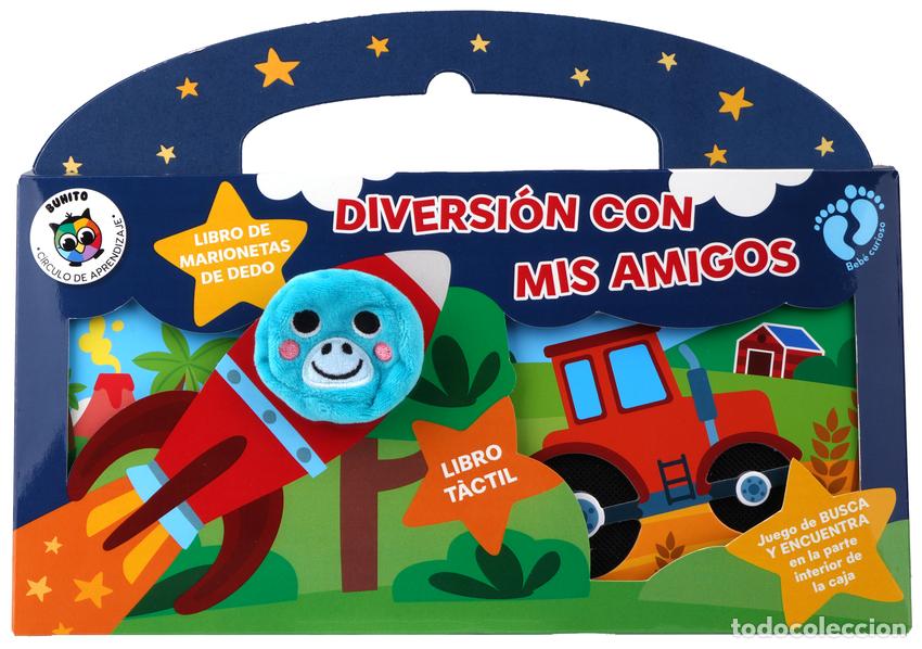 Livres: DIVERSI&Oacute;N CON MIS AMIGOS (CAJA: 1 LIBRO T&Iacute;TERE+1 LIBRO T&Aacute;CTIL) - Espanol/Castellano