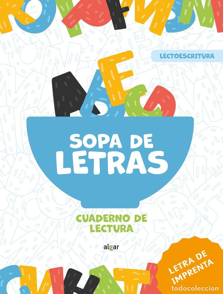 Libros: SOPA DE LETRAS CUADERNO DE LECTURA LETRA DE IMPRENTA - AA.VV