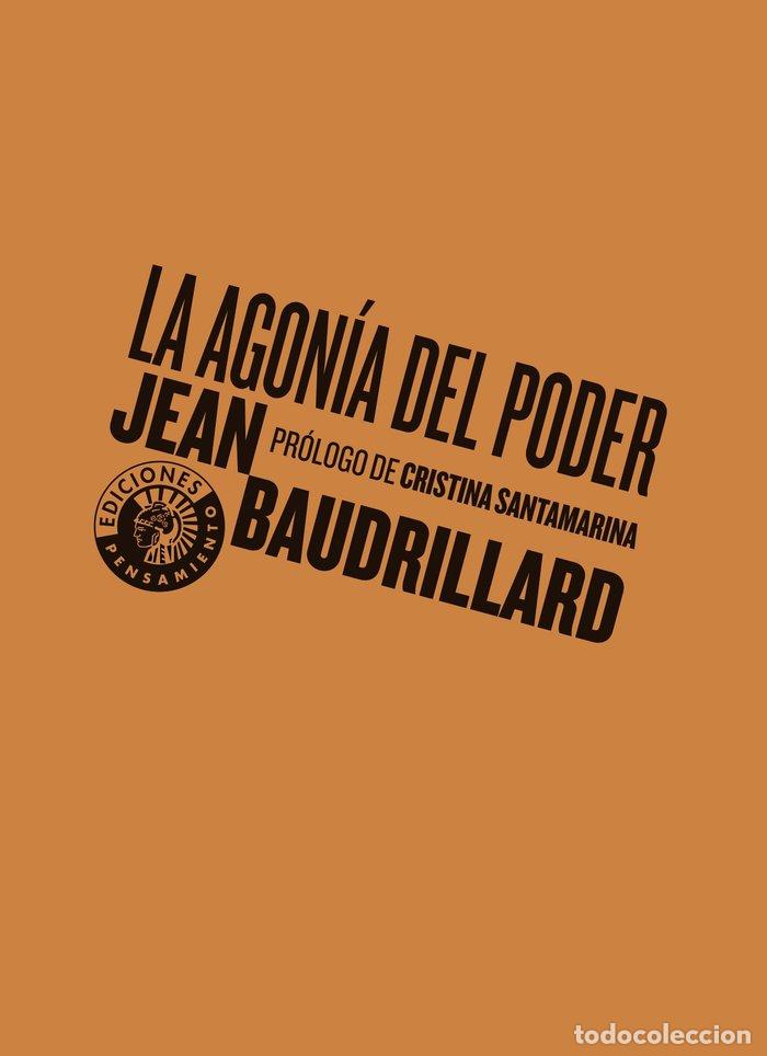 Libros: LA AGONIA DEL PODER - BAUDRILLARD, JEAN - Foto 1