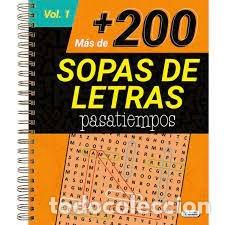Libros: MAS DE 200 SOPAS DE LETRAS PASATIEMPOS VOL 1 NARANJA - AA.VV