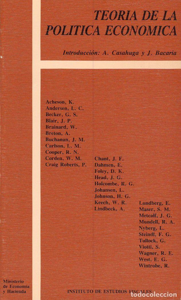 Libri: TEORIA DE LA POLITICA ECONOMICA - VARIOS AUTORES