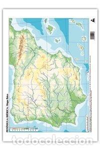 Libri: MAPA MUDO ESPA&Ntilde;A FISICO PAQUETE 50 UNIDADES - AA.VV