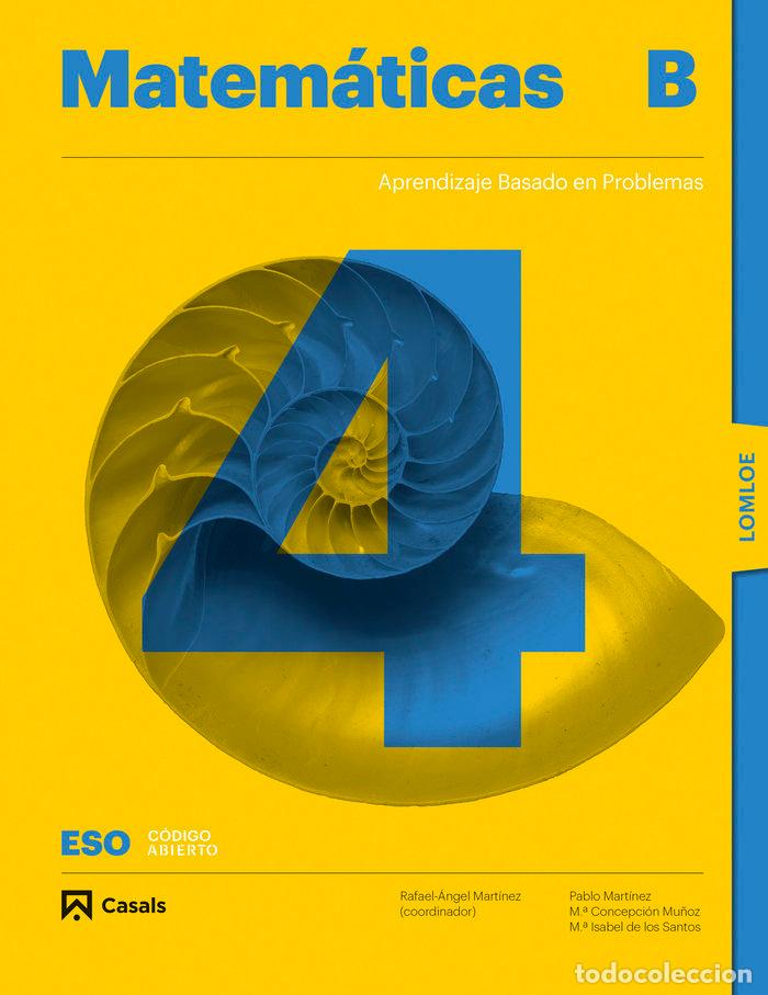 books: MATEMATICAS B 4&ordm;ESO 23 LOMLOE CODIGO ABIERTO - AA.VV