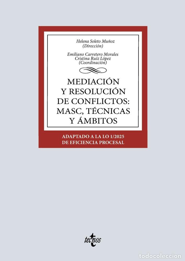 books: MEDIACION Y RESOLUCION DE CONFLICTOS MASC TECNICAS Y AMBIT - SOLETO MU&Ntilde;OZ, HELENA