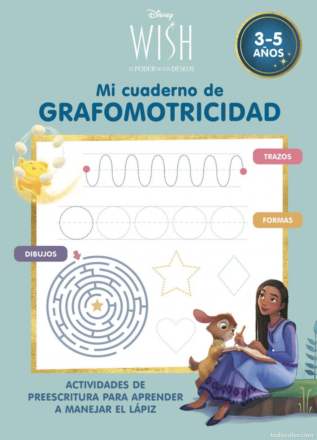 books: DISNEY WISH. MI CUADERNO DE GRAFOMOTRICIDAD - Disney