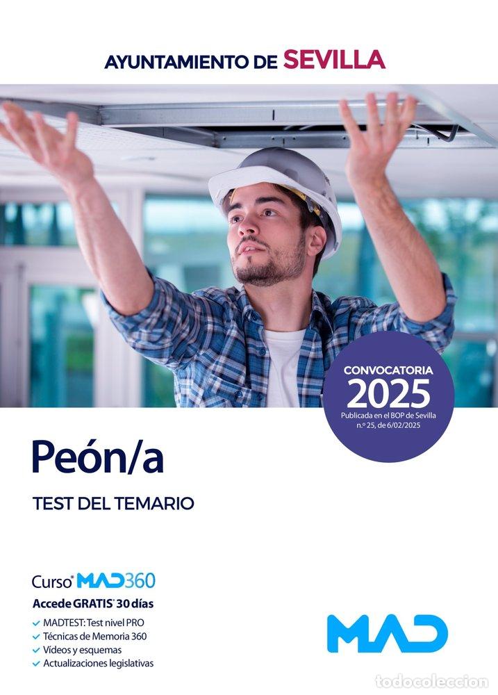 Libri: PEON/A TEST DEL TEMARIO AYUNTAMIENTO SEVILLA - AA.VV