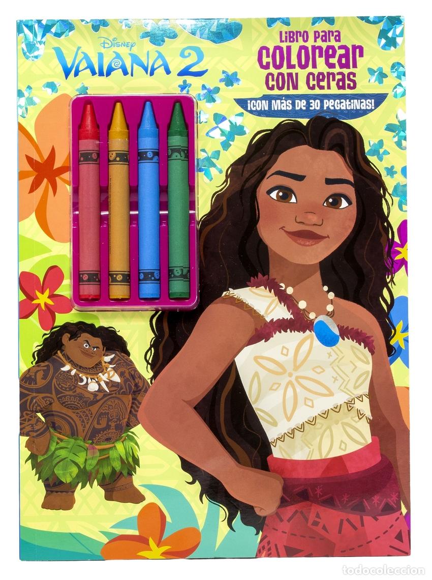 Libri: VAIANA 2. LIBRO PARA COLOREAR CON CERAS - DISNEY