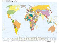 Livres: MAPA PLANISFERIO POLITICO MUDO P/50 UNIDADES - P