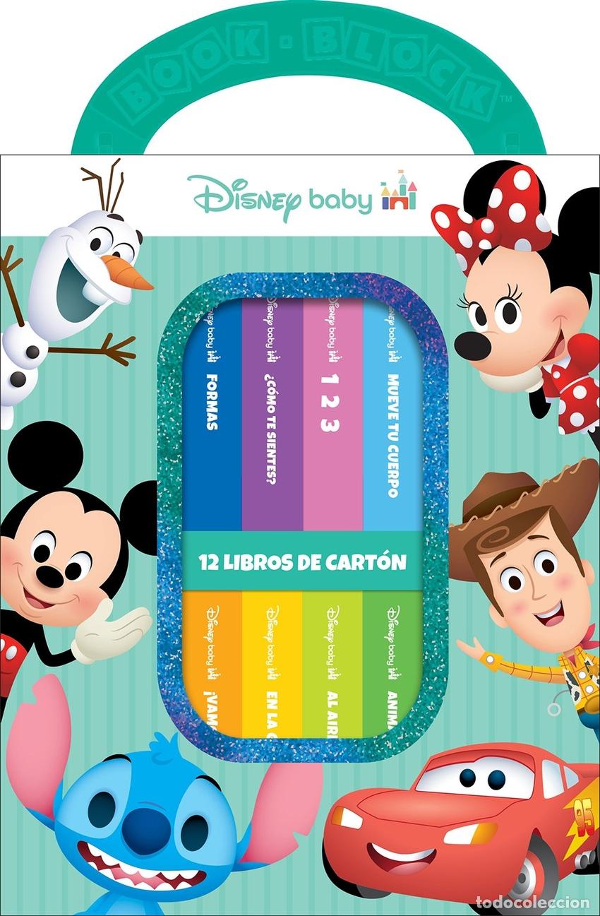 B&uuml;cher: DISNEY BABY: MI PRIMERA BIBLIOTECA - 12 LIBROS DE CART&Oacute;N - BLOQUE DE LIBROS - PI KIDS - DISNEY BABY