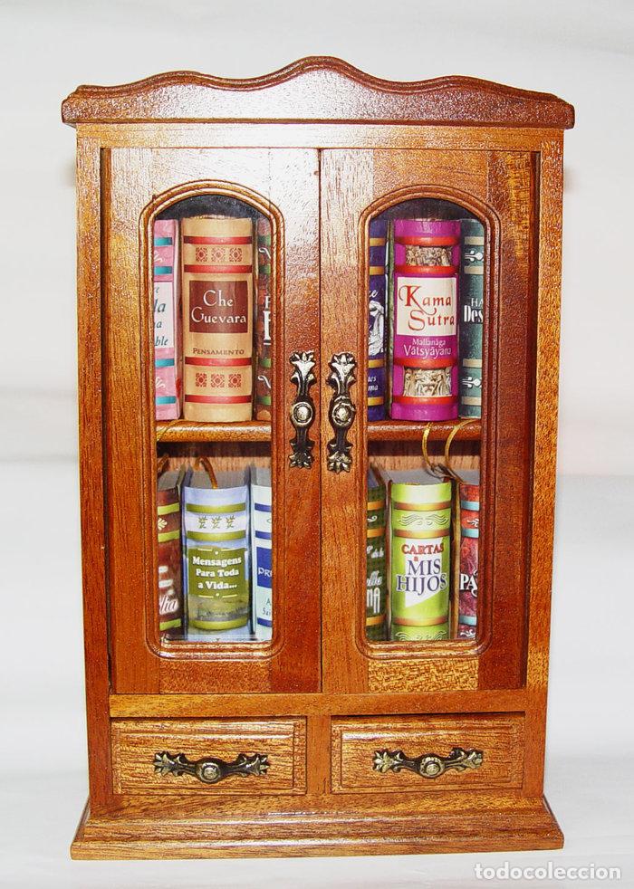 Libri: BIBLIOTECA PARA 12 MINILIBROS (LIBRO MINIATURA) - LIBROS PEQUE&Ntilde;OS DE ESPA&Ntilde;A