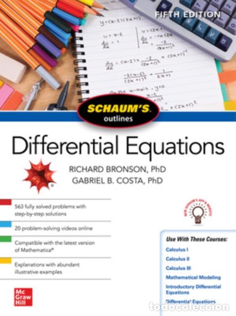 books: SCHAUM'S OUTLINE OF DIFFERENTIAL EQUATIONS, FIFTH EDITION - GABRIEL B. COSTA