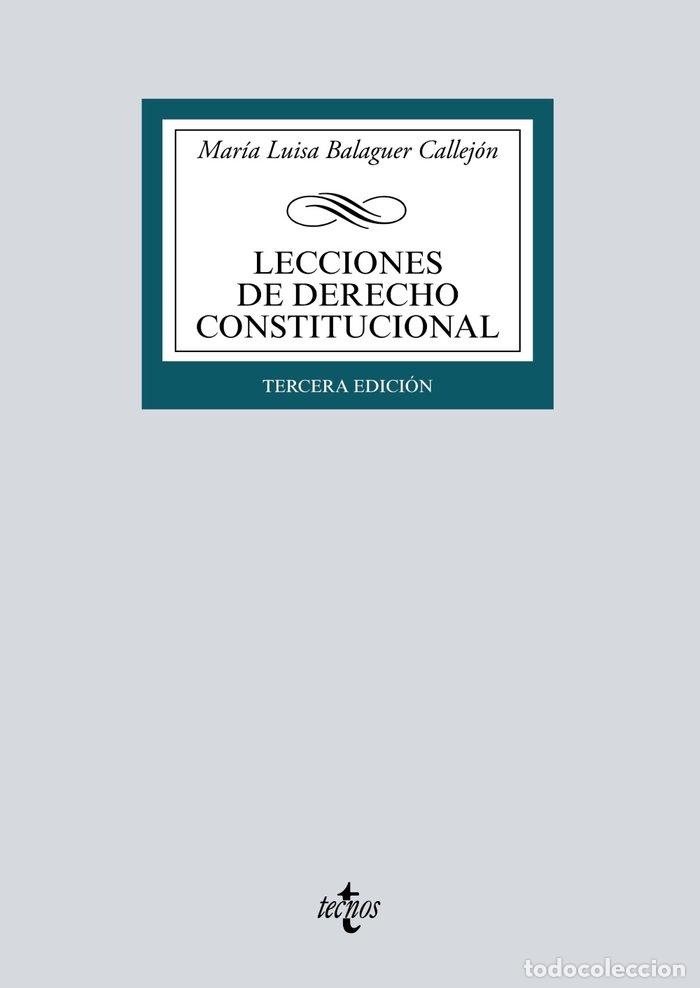 books: LECCIONES DE DERECHO CONSTITUCIONAL - BALAGUER CALLEJON, MARIA LUISA