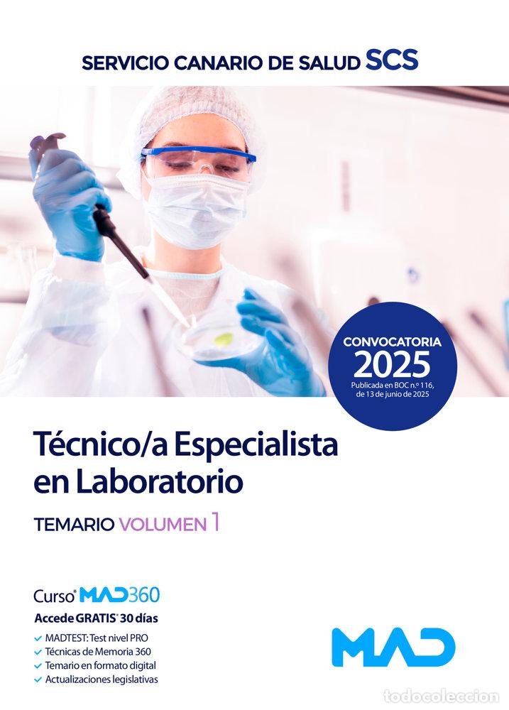 Libri: TECNICO/A ESPECIALISTA LABORATORIO TEMARIO 1 SERVICIO CANARI - AA.VV