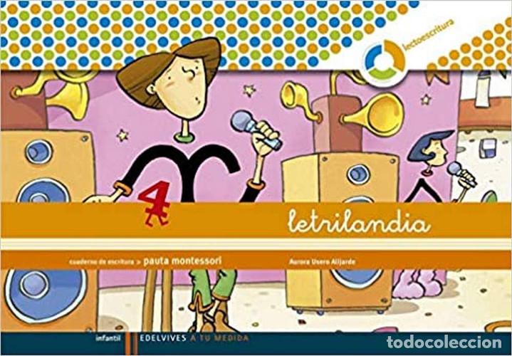 Livres: Letrilandia Lectoescritura cuaderno 4 de escritura (Pauta Montessori) - Aurora Usero Alijarde