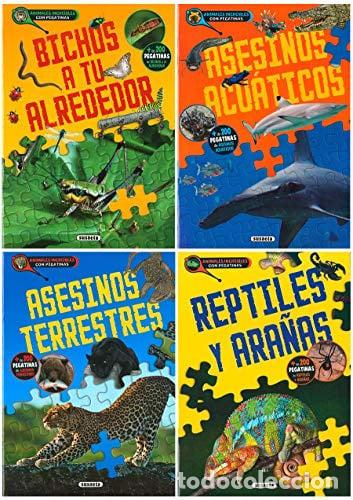 Libros: ANIMALES INCREIBLES CON PEGATINAS (4 TITULOS) - SUSAETA, EQUIPO