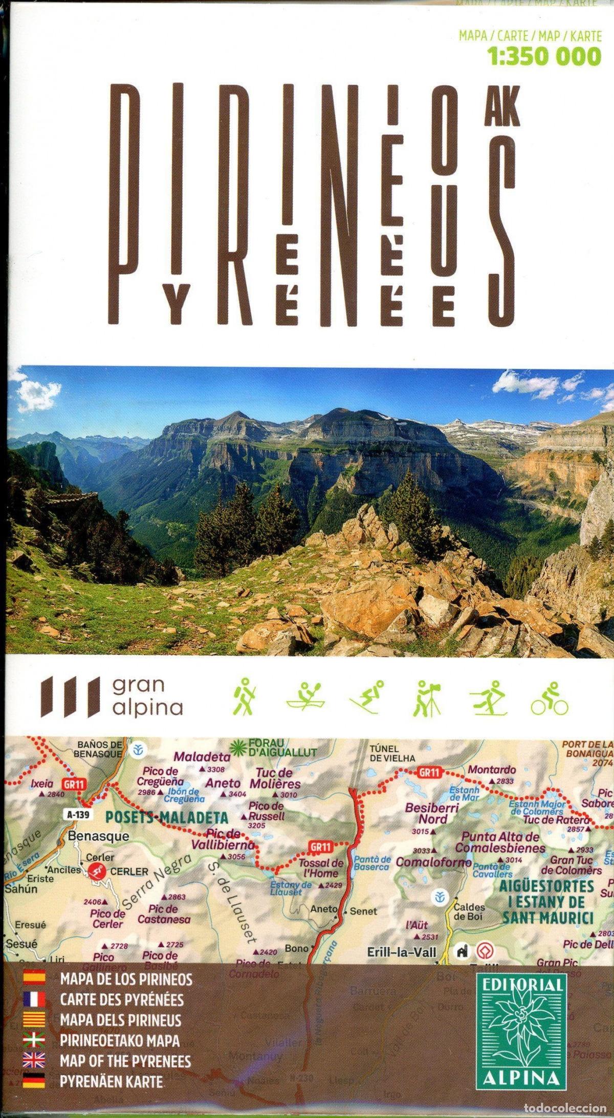 Libros: PIRINEOS 1:350.000 -ALPINA -2023- - ALPINA
