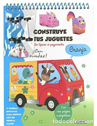 Libros: GRANJA CONSTRUYE TUS JUGUETES SIN TIJERAS NI PEGAMENTO - SUSAETA, EQUIPO
