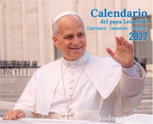 Libros: Calendario de Faldillas Papa Le&oacute;n XIV 2027 - Grupo de Comunicaci&oacute;n Loyola.