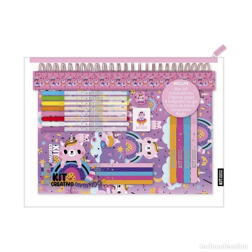 books: KIT CREATIVO DIVERTIDO - GATOS - Cuadernos y kits interactivos y de actividades para ninos y ninas