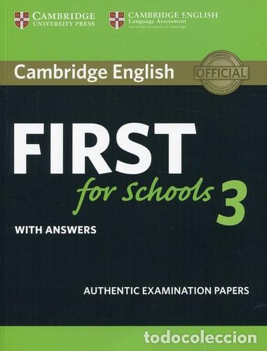 Livros: CAMBRIDGE ENGLISH FIRST FOR SCHOOLS 3. STUDENT'S BOOK WITH A - DESCONOCIDO