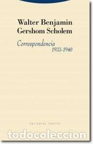 Libros: CORRESPONDENCIA 1933-1940 - BENJAMIN, WALTER