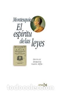 Libros: EL ESP?RITU DE LAS LEYES - MONTESQUIEU