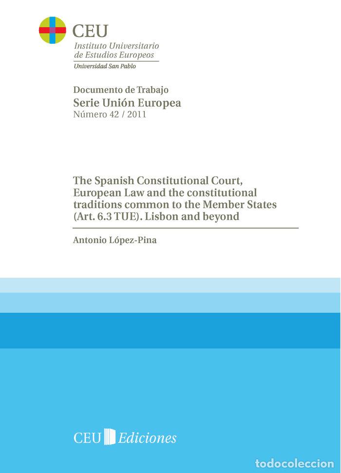 books: THE SPANISH CONSTITUCIONAL COURT, EUROPEAN LAW AND THE CONS - L&Oacute;PEZ-PINA, ANTONIO