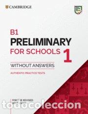 Livros: B1 PRELIMINARY FOR SCHOOLS 1 REVISED EXAM FROM 2020 ST - DESCONOCIDO