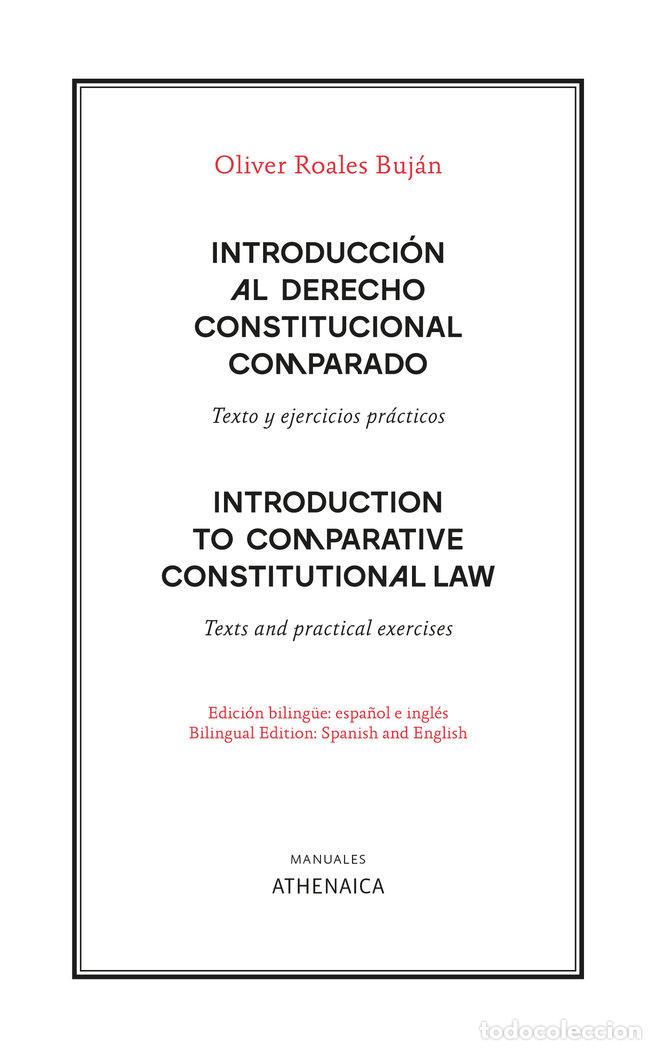books: INTRODUCCION AL DERECHO CONSTITUCIONAL COMPARADO - ROALES BUJAN, OLIVER