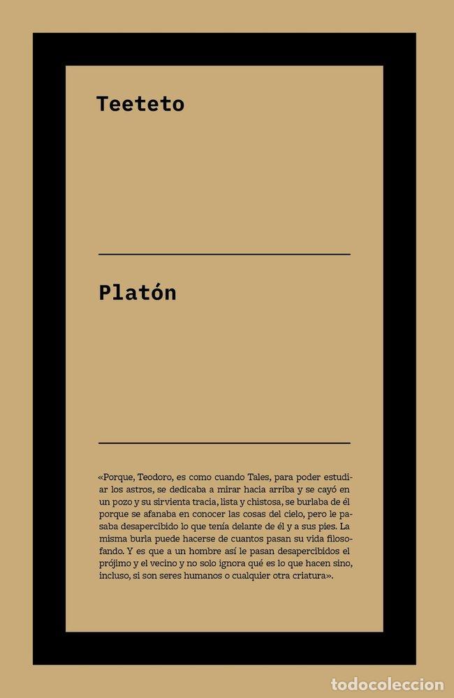 Libros: TEETETO - PLATON, PLATON