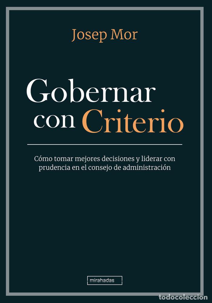 books: GOBERNAR CON CRITERIO - MOR, JOSEP
