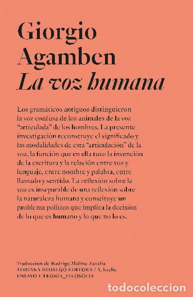 books: VOZ HUMANA,LA - AGAMBEN, GIORGIO