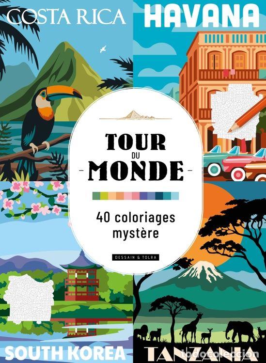 Libros: TOUR DU MONDE.40 COLORIAGES MYSTERE - Machu Picchu