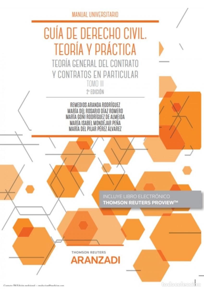 Livros: GU&Iacute;A DE DERECHO CIVIL. TEOR&Iacute;A Y PR&Aacute;CTICA - Aranda Rodriguez, Remedios