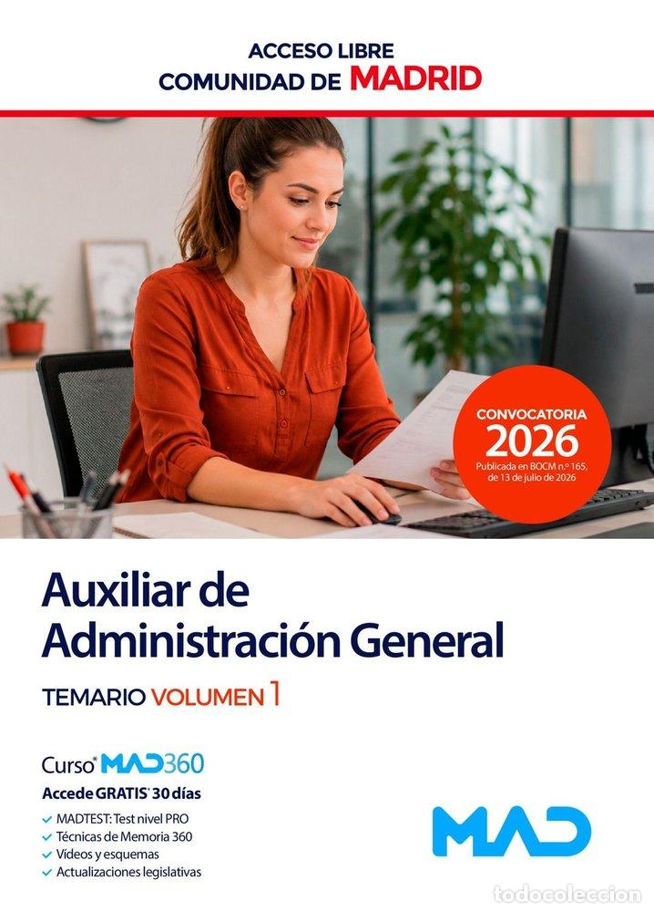 Livros: AUXILIAR ADMINISTRACION GENERAL ACCESO LIBRE TEMARIO 1 MADRI - VV.AA., VV.AA.