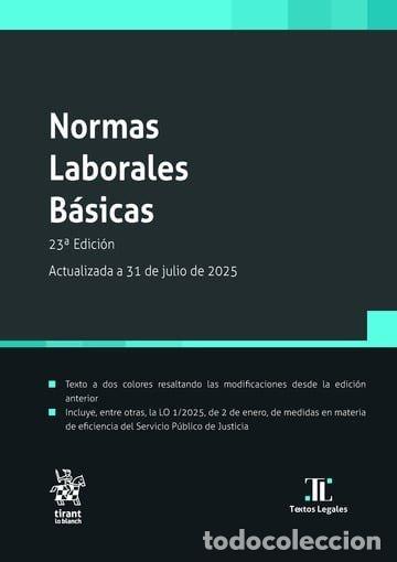 books: NORMAS LABORALES BASICAS 23&ordf; EDICION ACTUALIZADA A 31 DE JU - AAVV