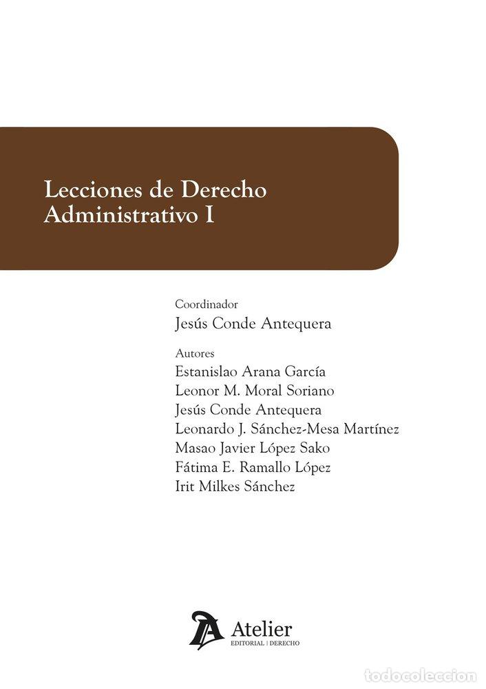 B&uuml;cher: LECCIONES DE DERECHO ADMINISTRATIVO I - JESUS CONDE ANTEQUERA