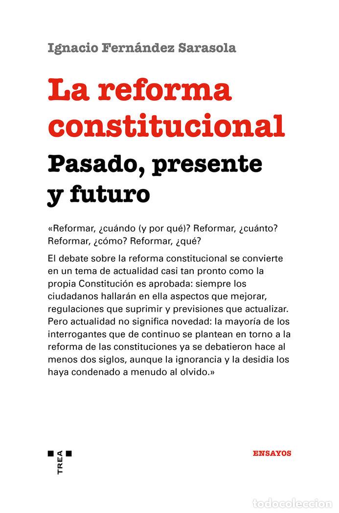 books: REFORMA CONSTITUCIONAL PASADO PRESENTE Y FUTURO,LA - FERN&Aacute;NDEZ SARASOLA, IGNACIO