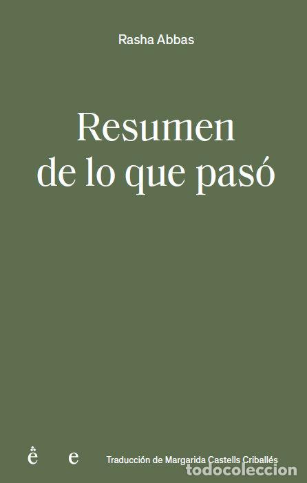 Livres: RESUMEN DE LO QUE PASO - ABBAS, RASHA