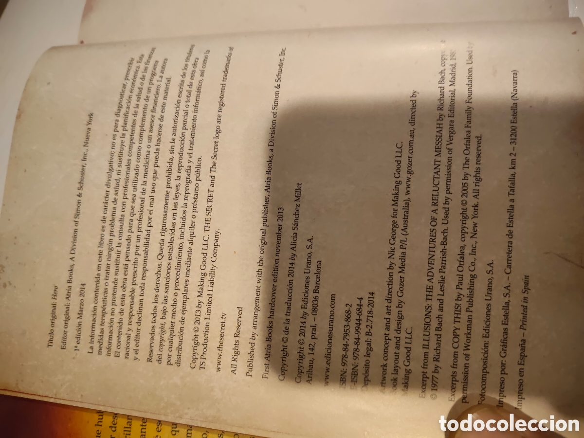 Libros: H&eacute;roe. Rhonda Byrne. Libro autoayuda - Foto 5