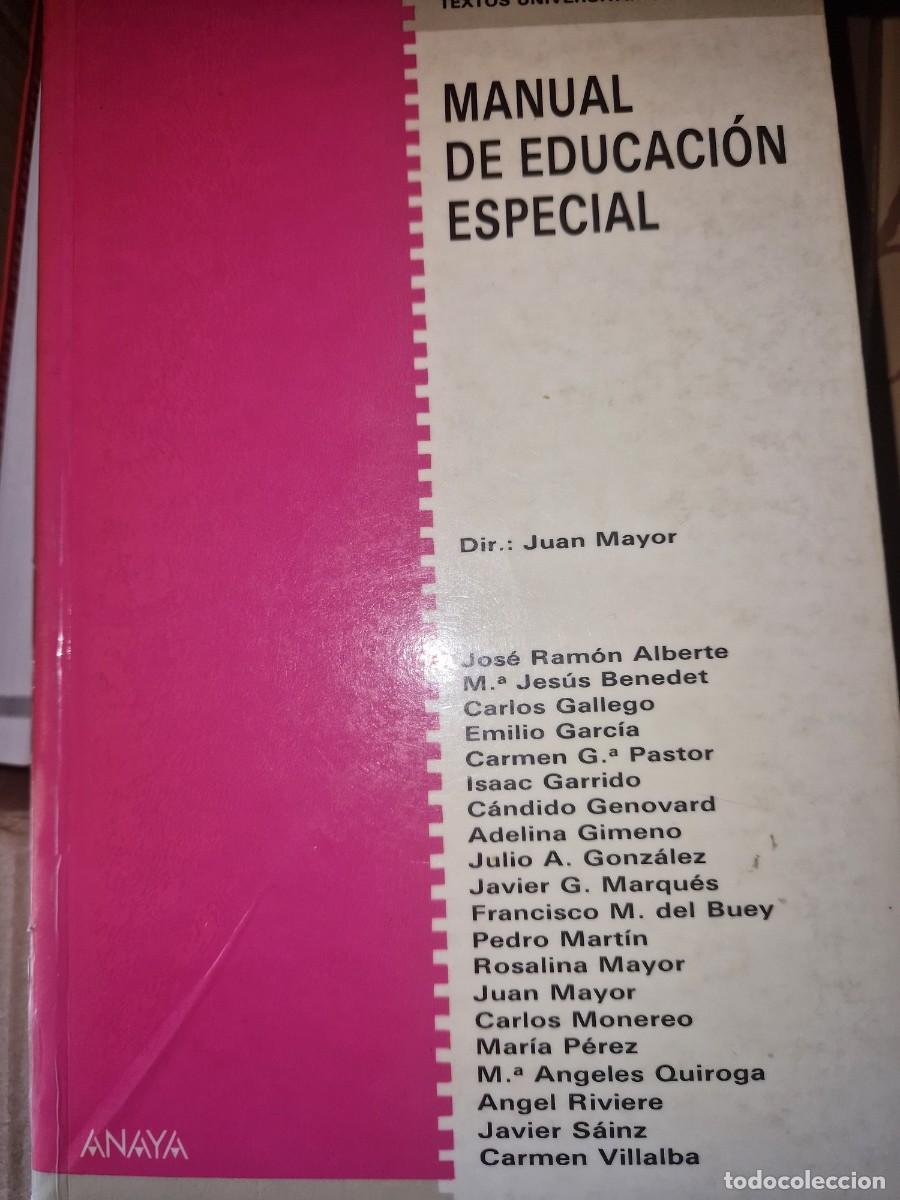 Libros: Manual de educacion especial de Juan MAYOR (Autor)