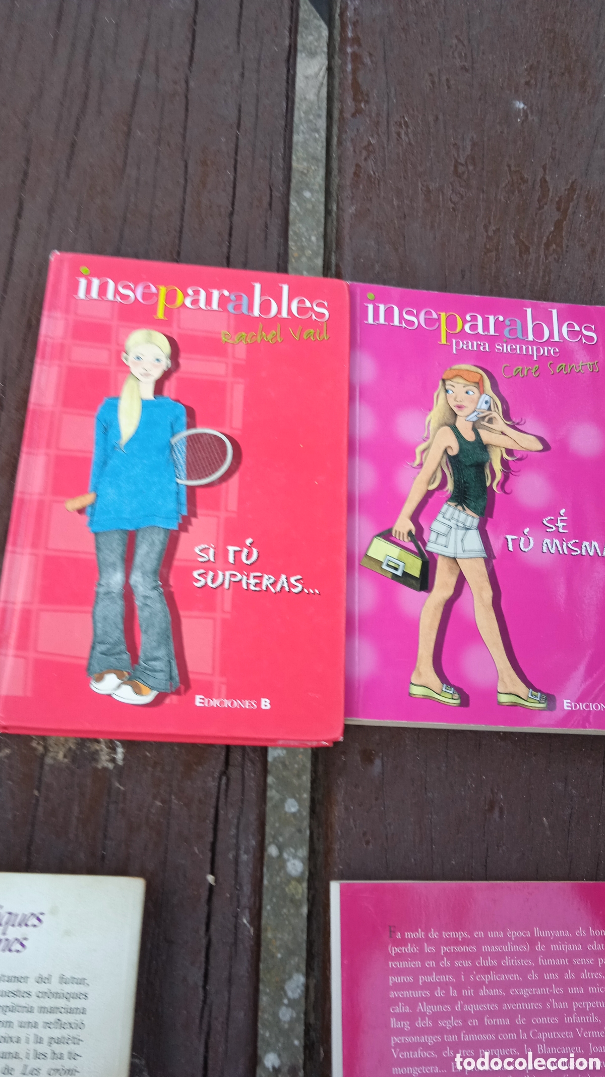 Libros: Lote 2 libros juveniles INSEPARABLES &ndash; Rachel Vail y Care Santos &ndash; Ediciones B