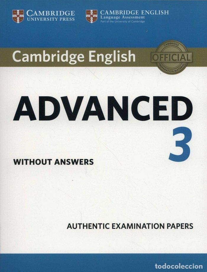 B&uuml;cher: CAMBRIDGE ENGLISH ADVANCED 3 ST WITHOUT - DESCONOCIDO