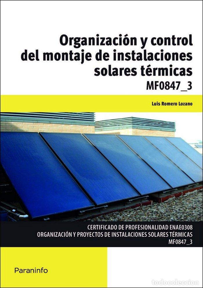 books: ORGANIZACION Y CONTROL DEL MONTAJE DE INSTALACIONES SOLARES - ROMERO LOZANO, LU&Iacute;S