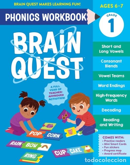 Libros: BRAIN QUEST PHONICS WORKBOOK: GRADE 1 - WORKMAN PUBLISHING - Foto 1