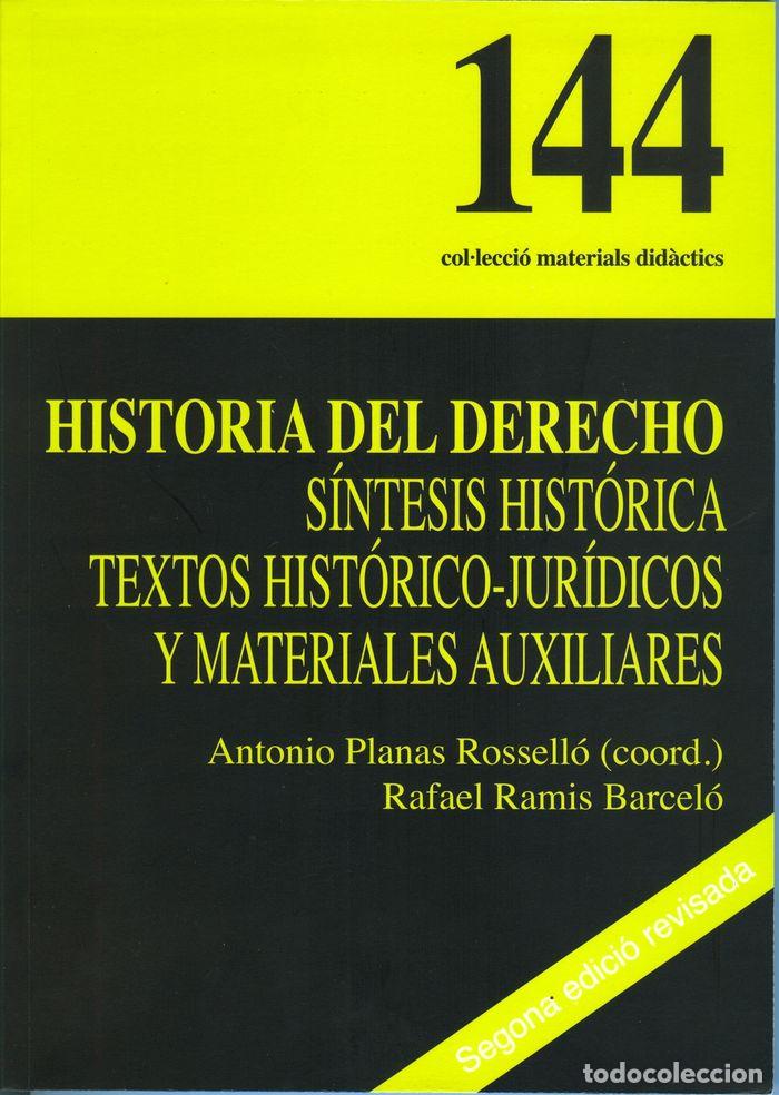 B&uuml;cher: HISTORIA DEL DERECHO - RAMIS BARCEL&Oacute;, RAFAEL