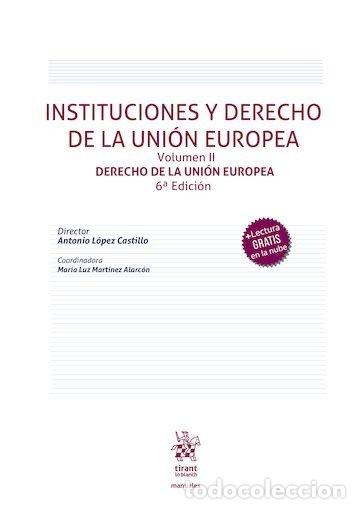 Libri: INSTITUCIONES Y DERECHO UNION EUROPEA VOLUMEN II DERE 6&ordf; ED - LOPEZ CASTILLO, ANTONIO