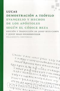 Libros: DEMOSTRACION A TEOFILO - LUCAS