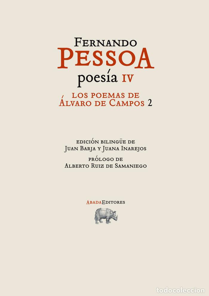 Libros: POEMAS DE ALVARO CAMPOS VOL.2 POESIA IV - PESSOA, FERNANDO